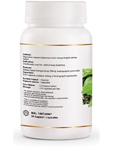DXN Andrographis Paniculata – Bitkisel Bağışıklık Güçlendirici – 30 Kapsül – Beatus Natura