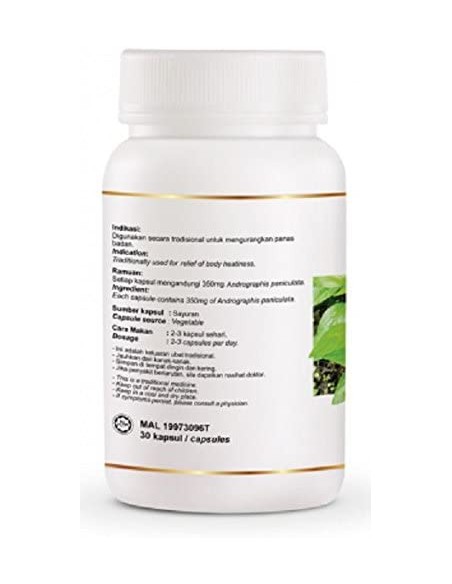 DXN Andrographis Paniculata – Bitkisel Bağışıklık Güçlendirici – 30 Kapsül – Beatus Natura